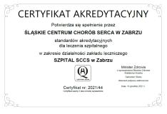 Certyfikat Akredytacyjny 2021