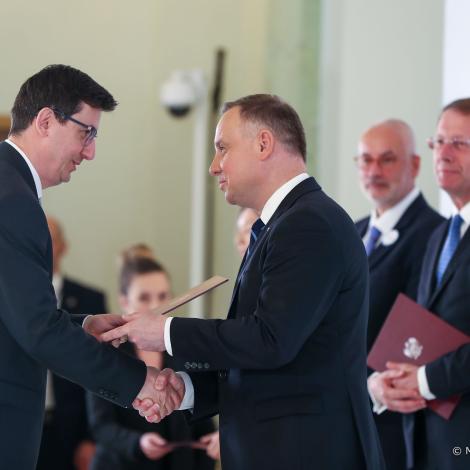 wręczanie nominacji przrz Pana Prezydenta Andrzeja Dudę