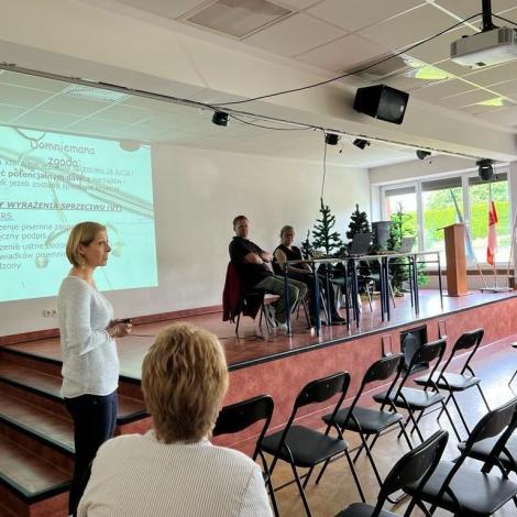 Dr S. Sekta podczas wykładu w Salezjańskim Zespole Szkół Publicznych im. św. Dominika Savio