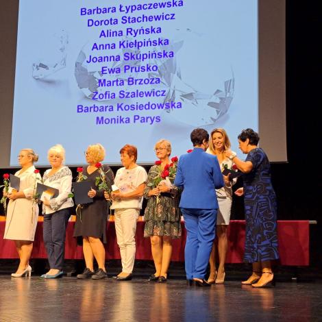 Monika Parys odbiera Diamentowy Czepek 