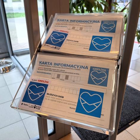 Biało-niebieskie Koperty Życia