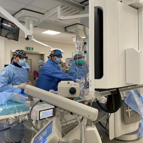 Zespół podczas implantacji zastawki