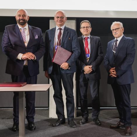 Prof. Przybyłowski, dr Wilczek, prof. Gil, prof. Skalski 