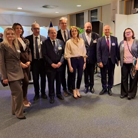 Delegacja SCCS z przewodniczącą PE Robertą Metsolą 