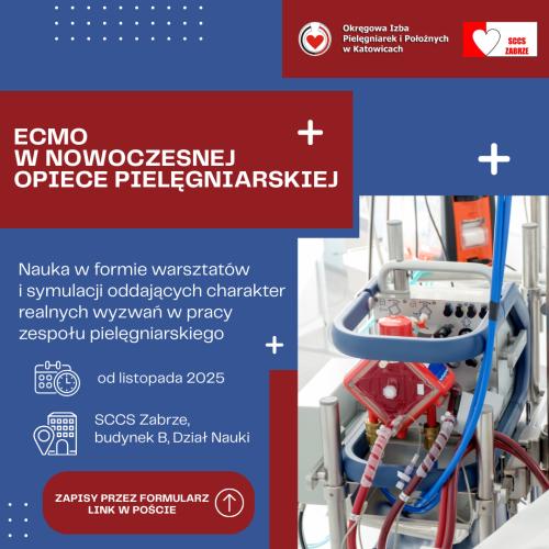 Bezpłatne warsztaty szkoleniowe: ECMO w nowoczesnej opiece pielęgniarskiej ZAPISY - Zdjęcie główne