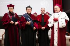 Prof. K. Mizia-Stec, prof. G. Lip, prof. Z. Kalarus, prof. T. Szczepański